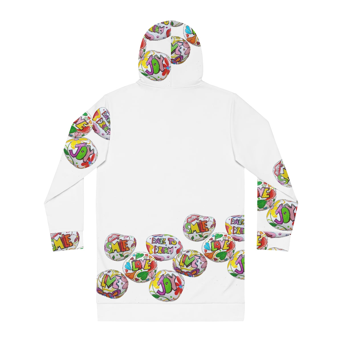 Women's Hoodie Dress (AOP) LOVE & DARE TO DREAM DESIGN