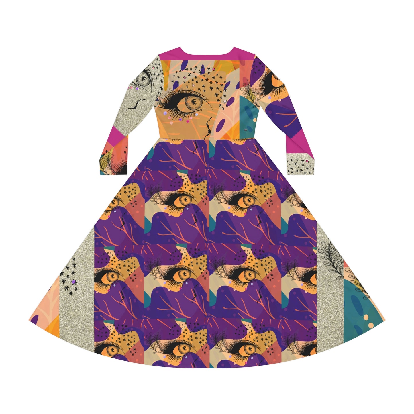 Women's Long Sleeve Dance Dress (AOP) BAILEY