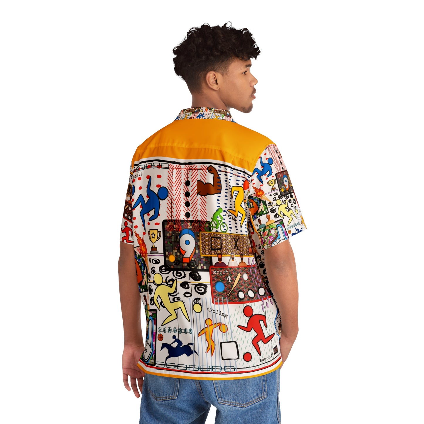 Men's Hawaiian Shirt (AOP) SPORTY