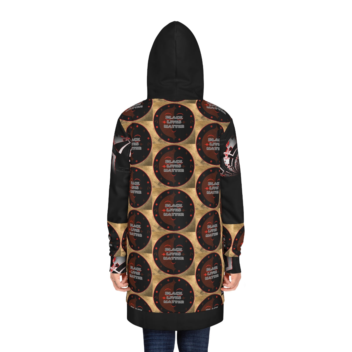 Women's Hoodie Dress (AOP) Black lives Matter