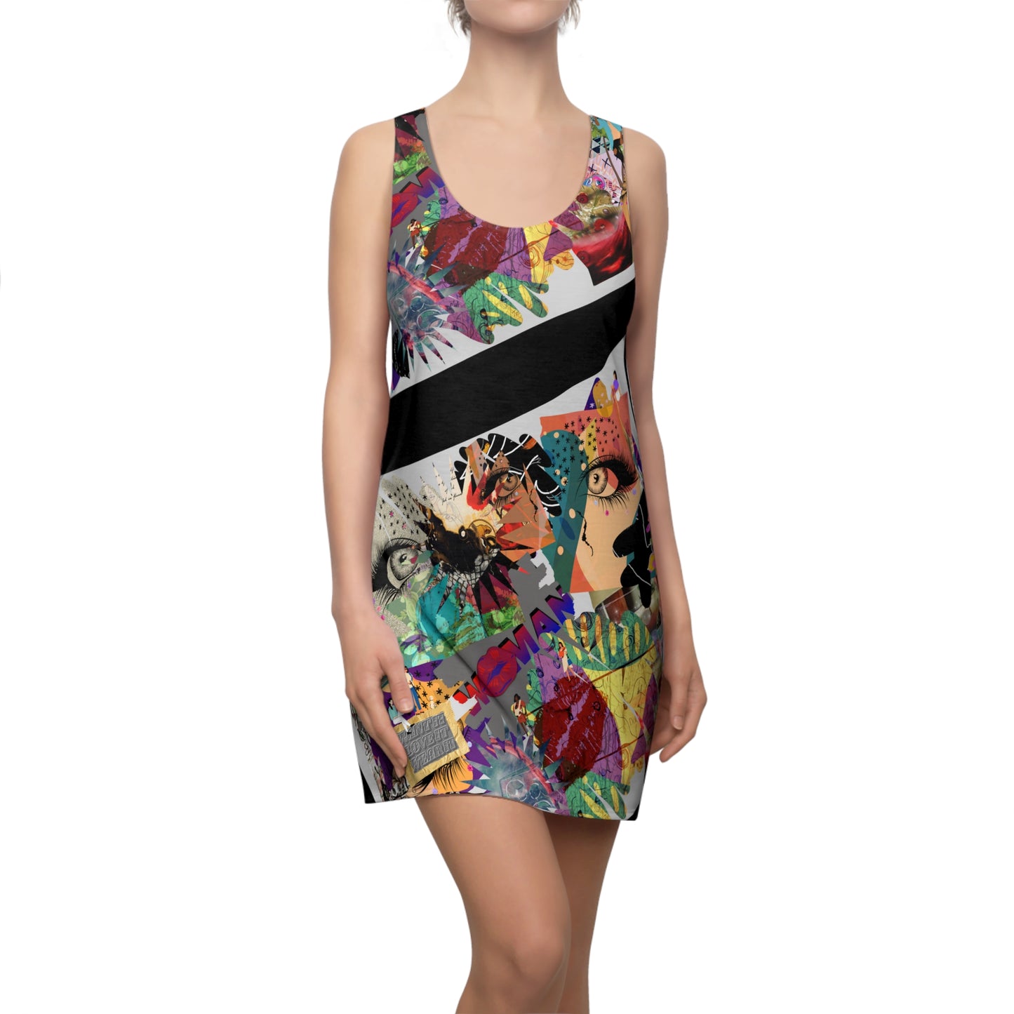 Women's Cut & Sew Racerback Dress (AOP) MARCIA ONE