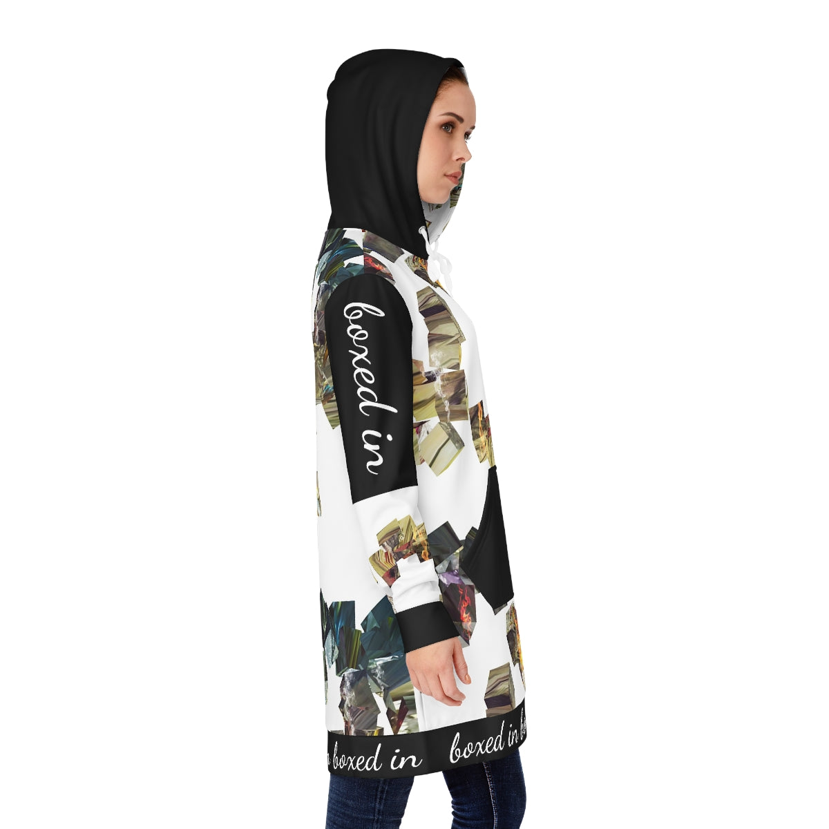 Women's Hoodie Dress (AOP) BOXED IN