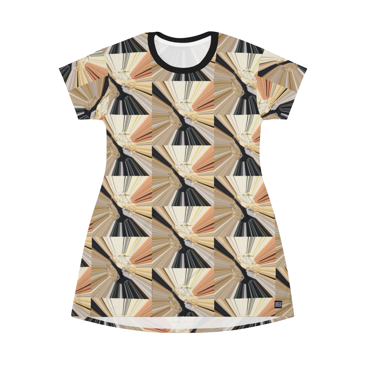 All Over Print T-Shirt Dress JEWELS