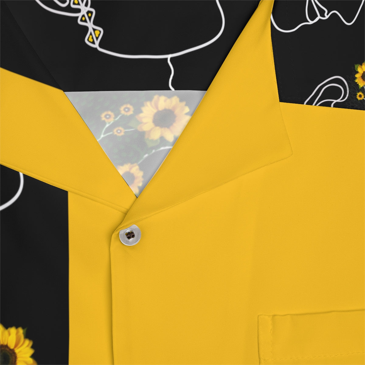 Men's Hawaiian Shirt (AOP) SUNFLOWERS