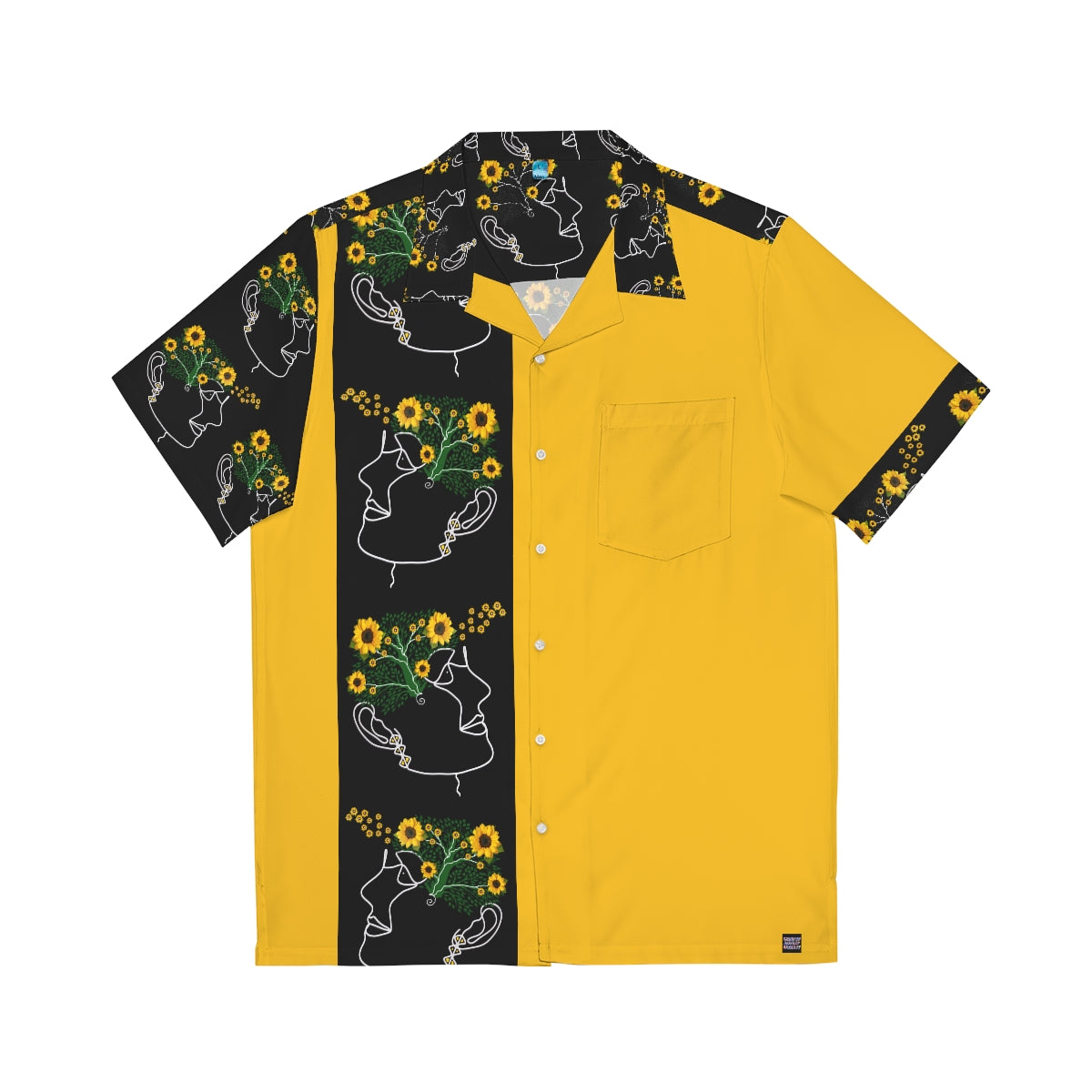 Men's Hawaiian Shirt (AOP) SUNFLOWERS