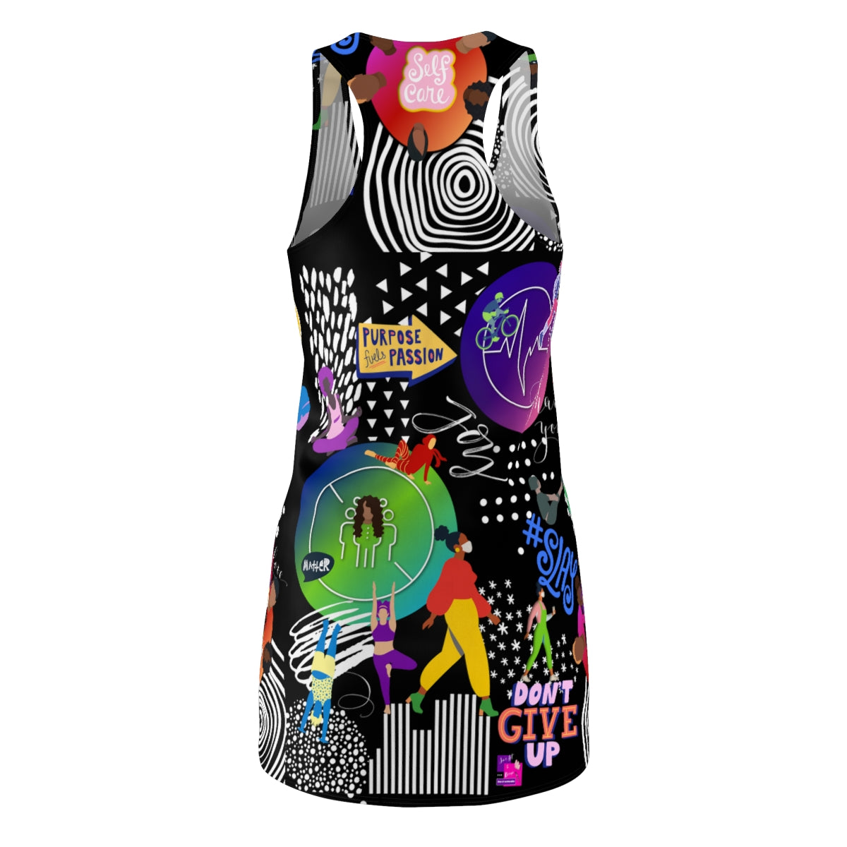 Women's Cut & Sew Racerback Dress BLACK NO SLACK