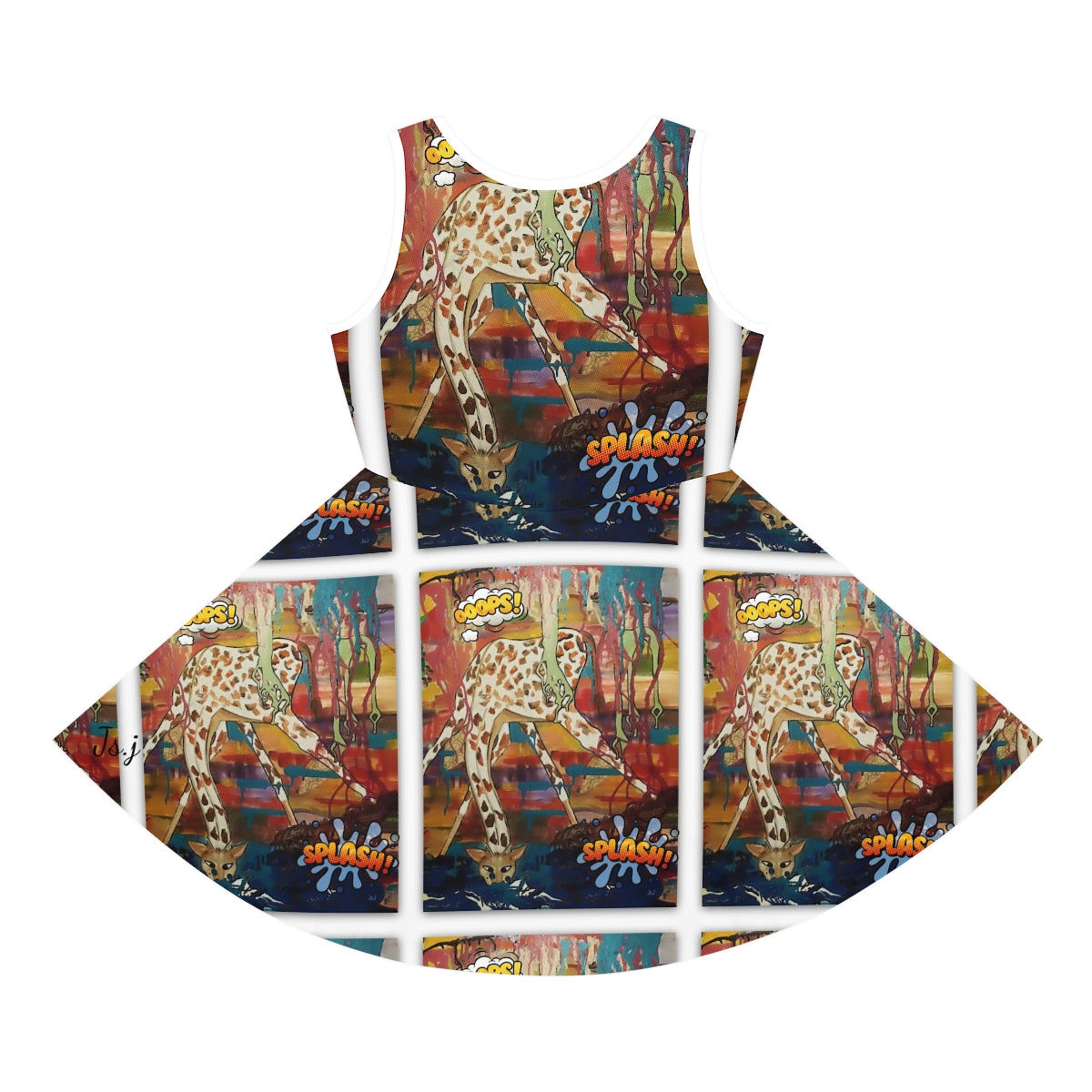 Girls' Sleeveless Sundress (AOP) HETTIE SPLASH
