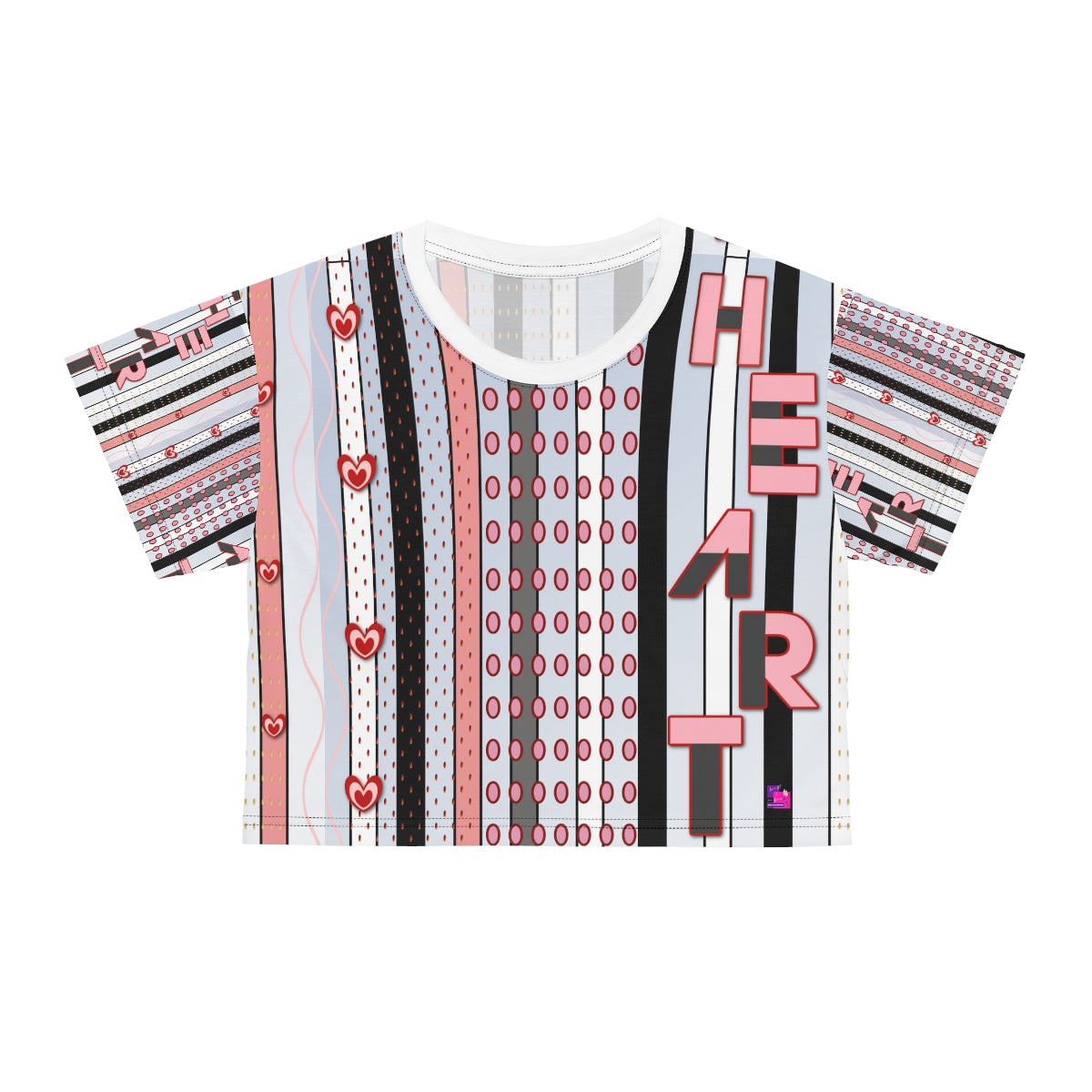 AOP Crop Tee HEART
