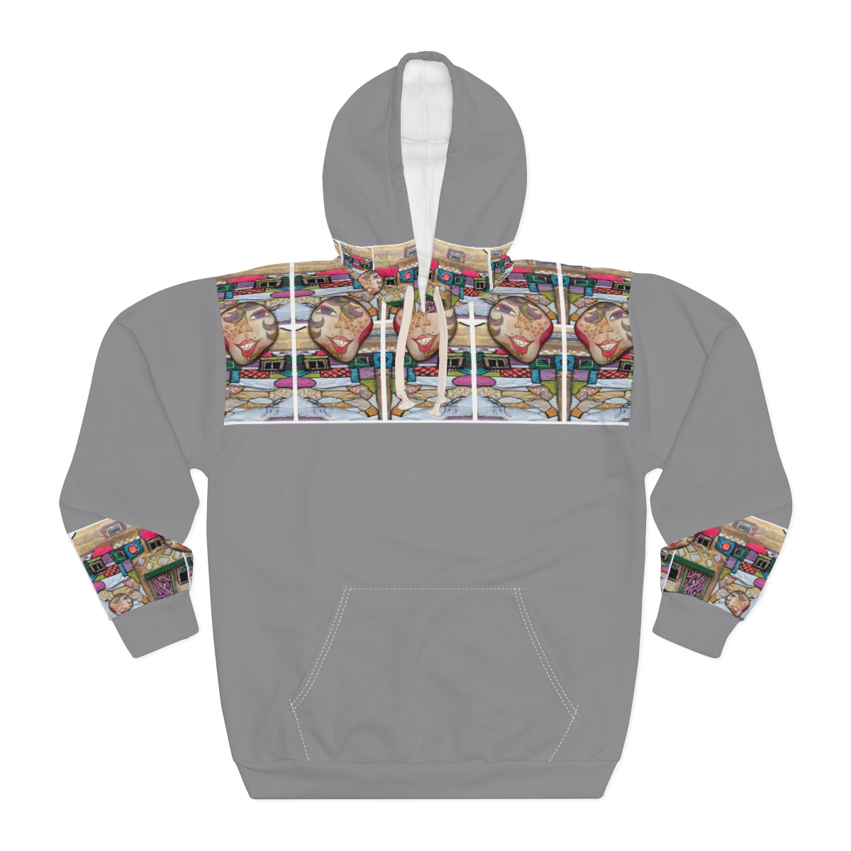 AOP Unisex Pullover Hoodie PEBBLE ART HOME