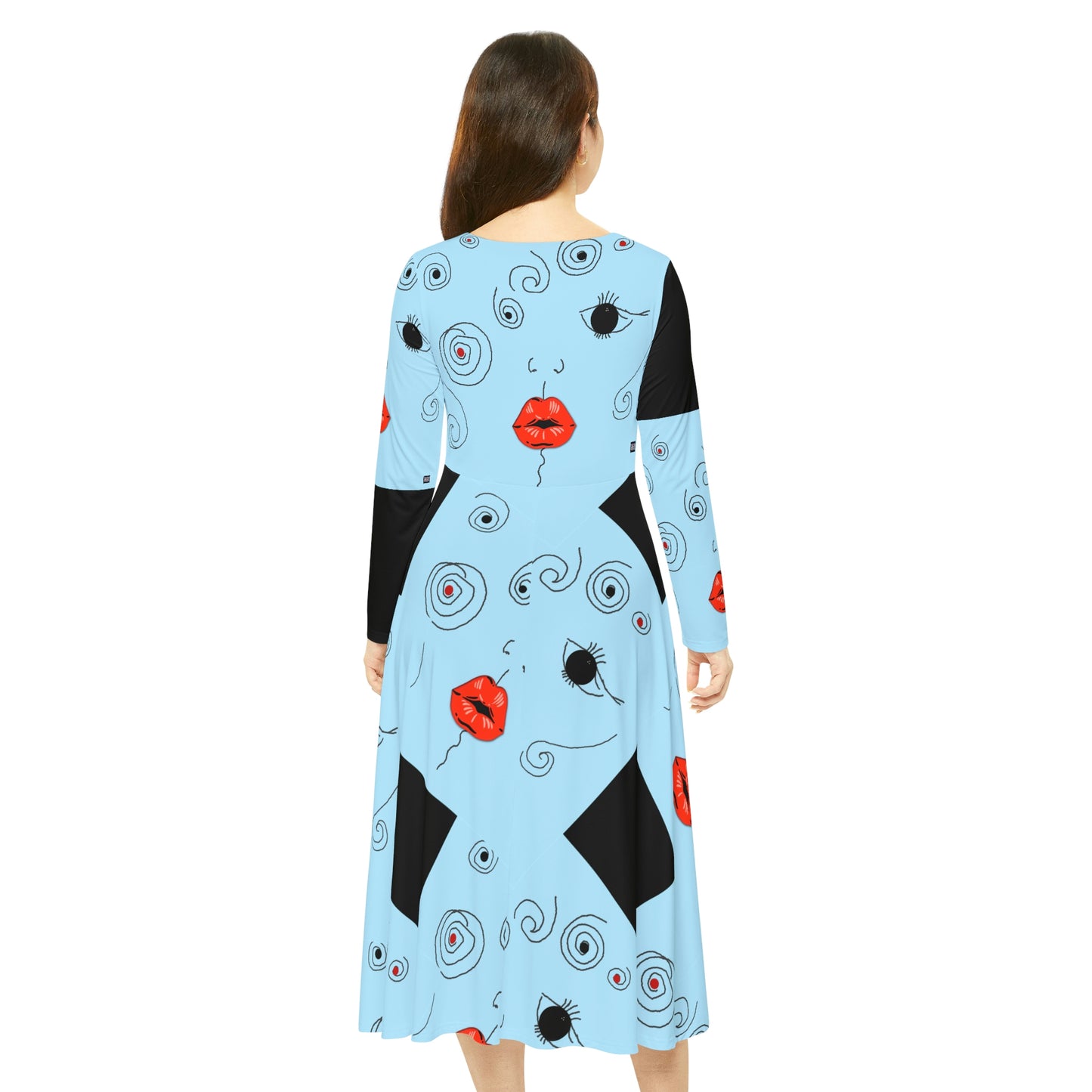 Women's Long Sleeve Dance Dress SCARLETT