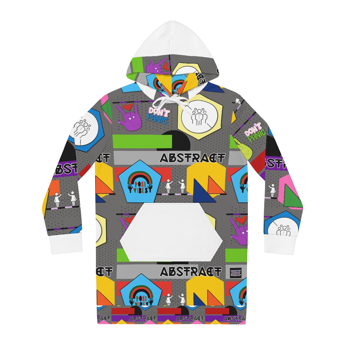 Women's Hoodie Dress (AOP) ABSTRACT VIBES