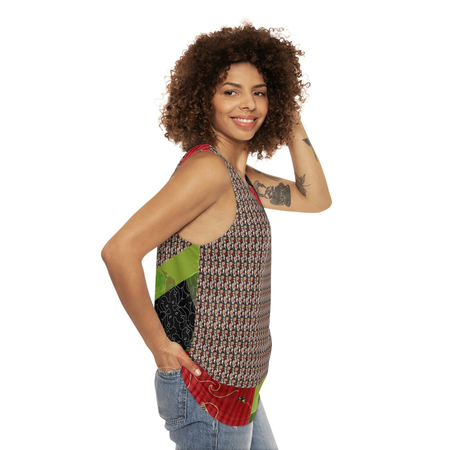 Unisex Tank Top/Vest (AOP) STONED IN LOVE