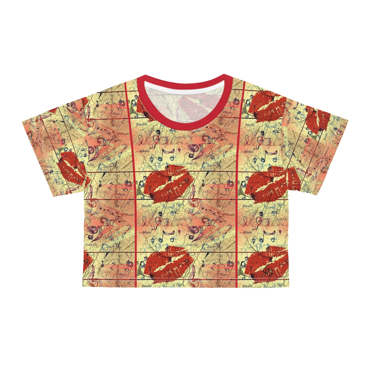 AOP Crop Tee LOVE 4 MUSIC