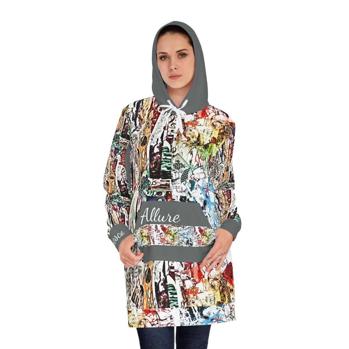 Women's Hoodie Dress (AOP) ALLURE ALFRESCO
