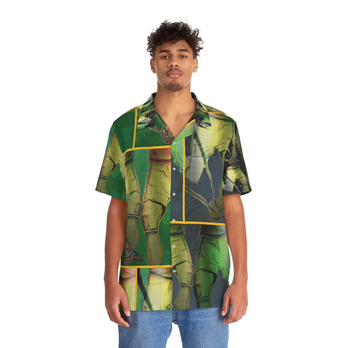 Men's Hawaiian Shirt (AOP) FOOTBALL