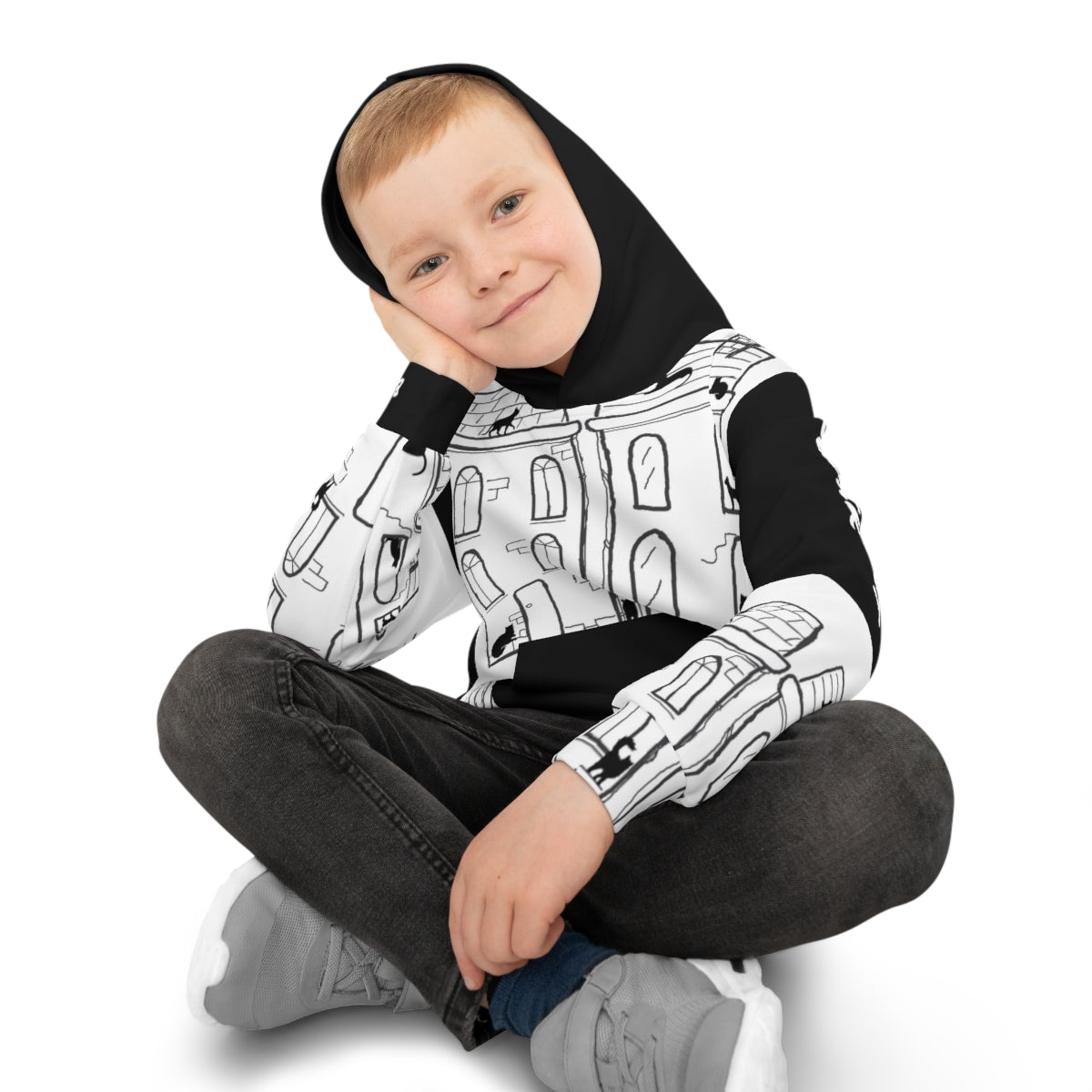 Children's Hoodie BLACK CAT