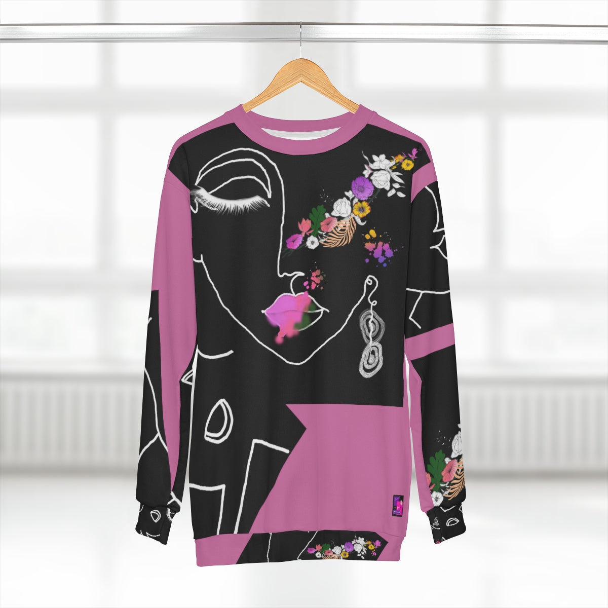 AOP Unisex Sweatshirt PINK PALETTE OF BLOOM