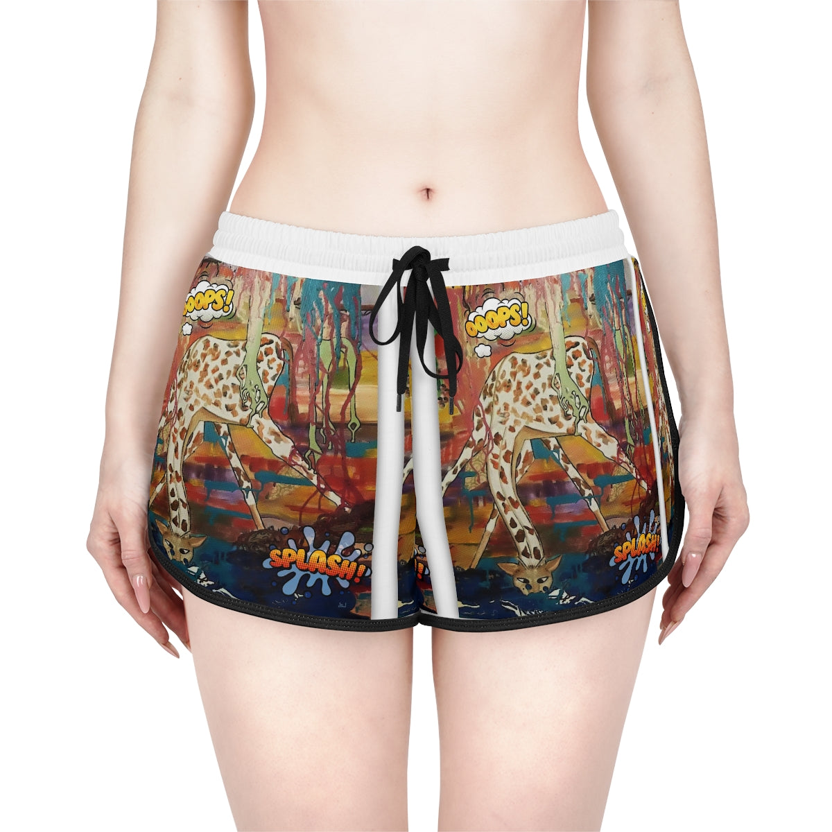 Women's Relaxed Shorts (AOP) HETTIE SPLASH