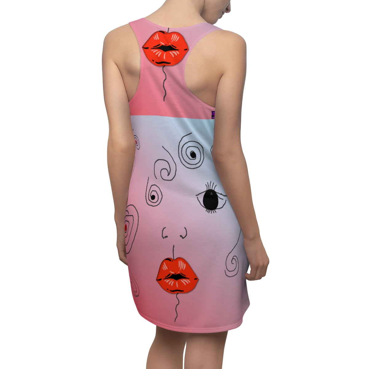 Women's Cut & Sew Racerback Dress KISSY PINK