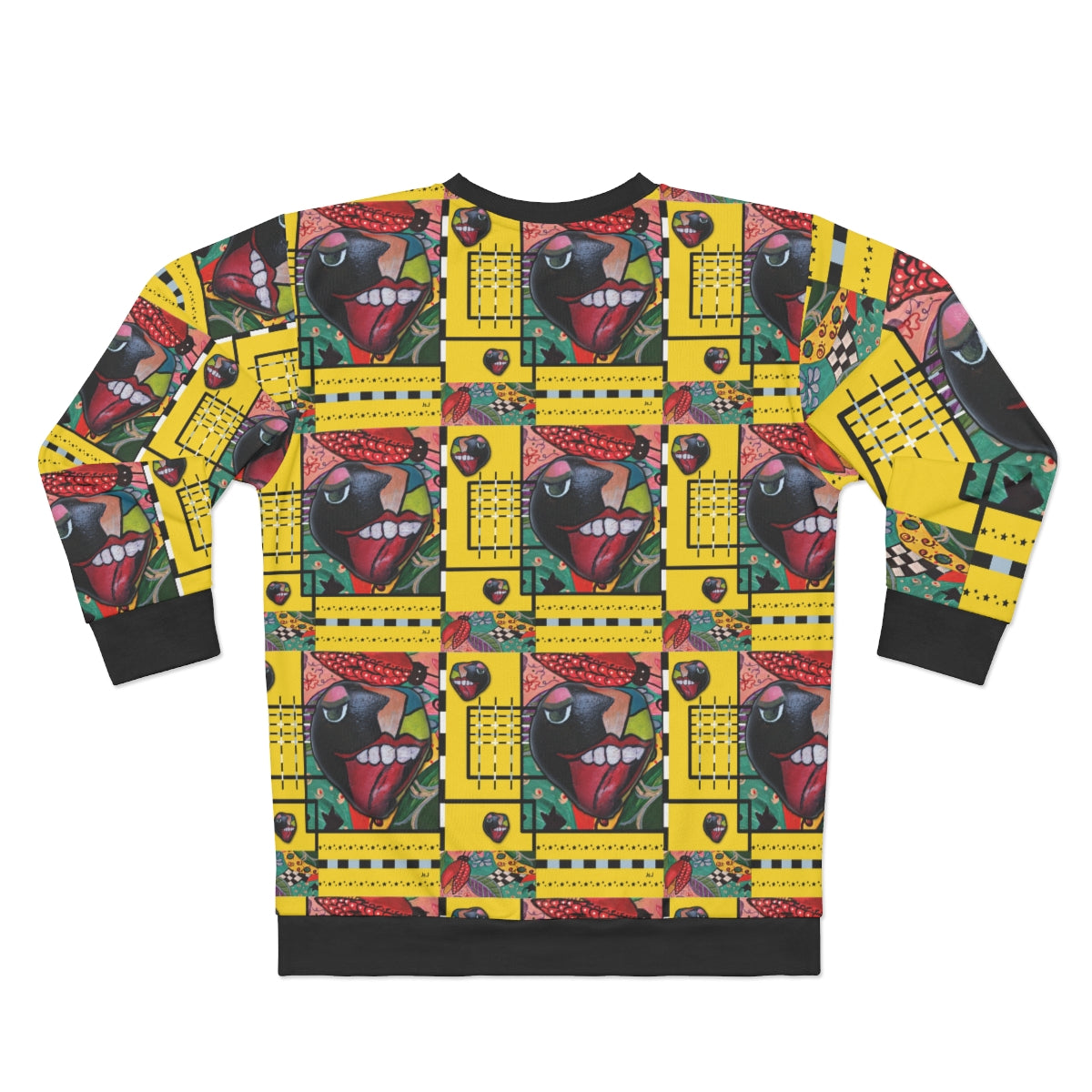 AOP Unisex Sweatshirt PEBBLE TONGUE ART