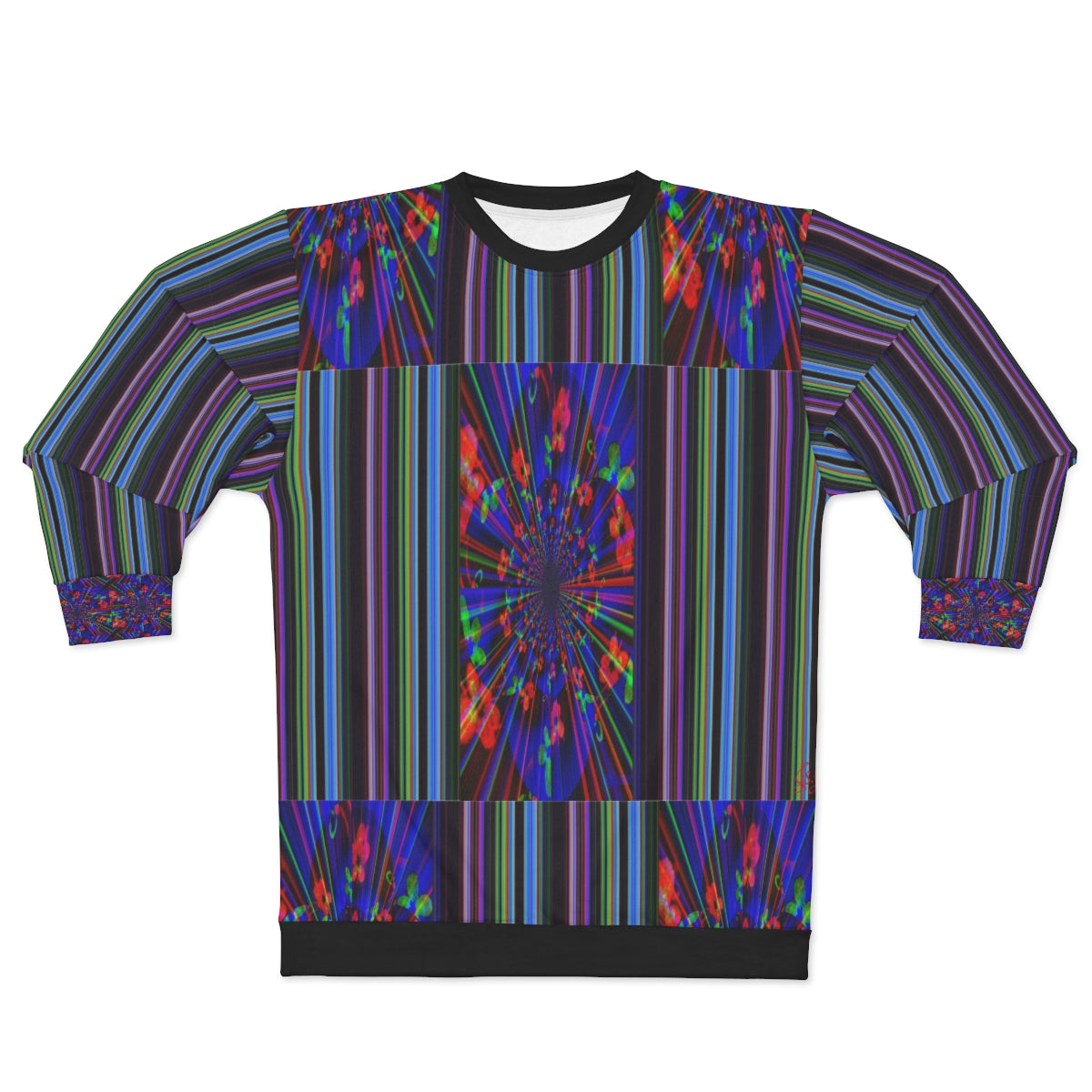 AOP Unisex Sweatshirt STRIPES & FRACTALS