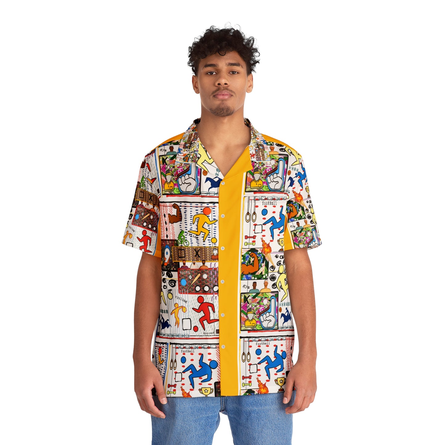 Men's Hawaiian Shirt (AOP) SPORTY