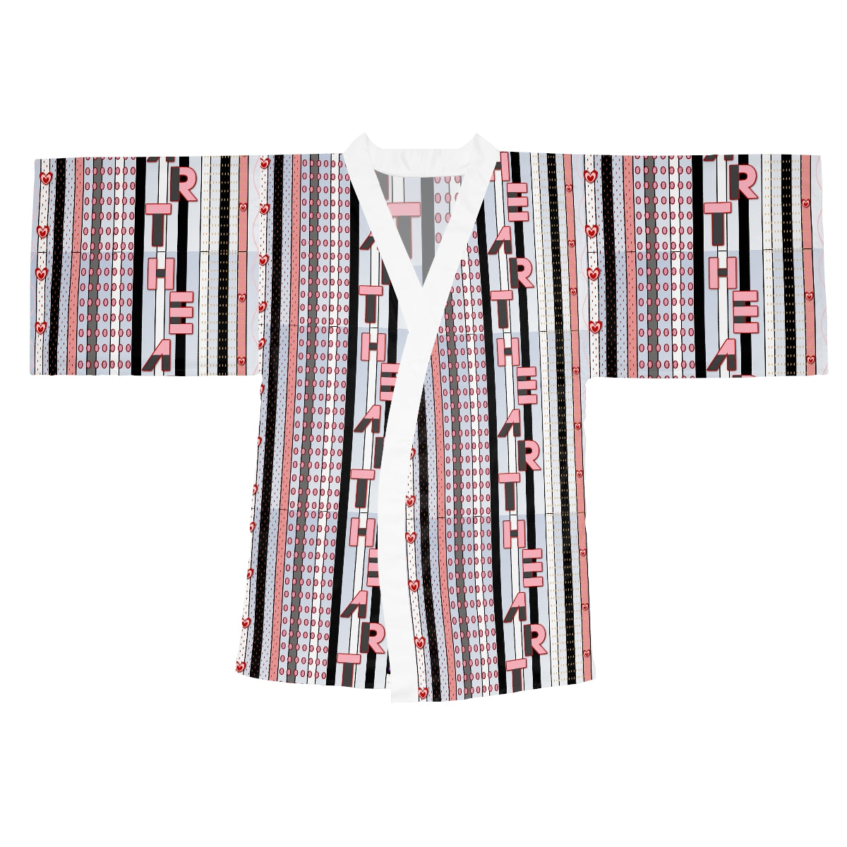 Long Sleeve Kimono Robe HEART