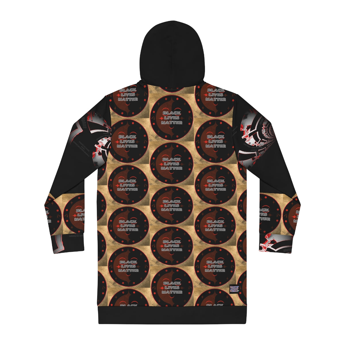 Women's Hoodie Dress (AOP) Black lives Matter
