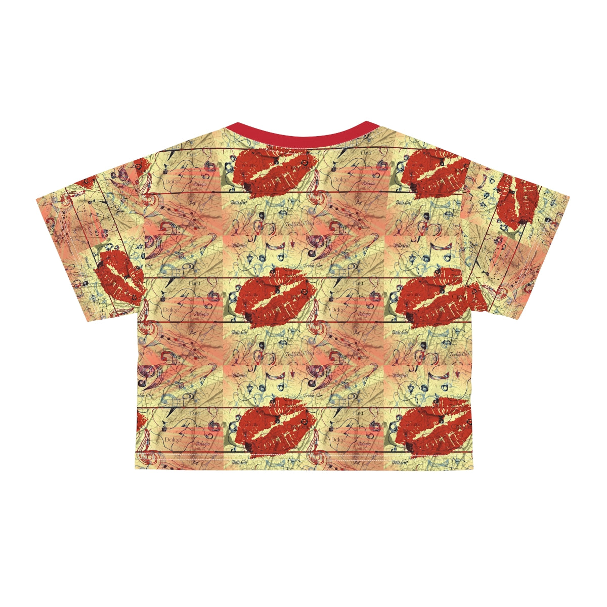 AOP Crop Tee LOVE 4 MUSIC
