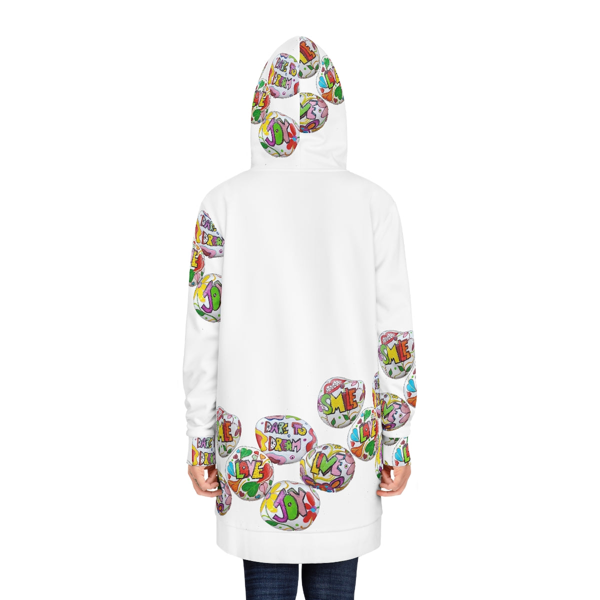 Women's Hoodie Dress (AOP) LOVE & DARE TO DREAM DESIGN