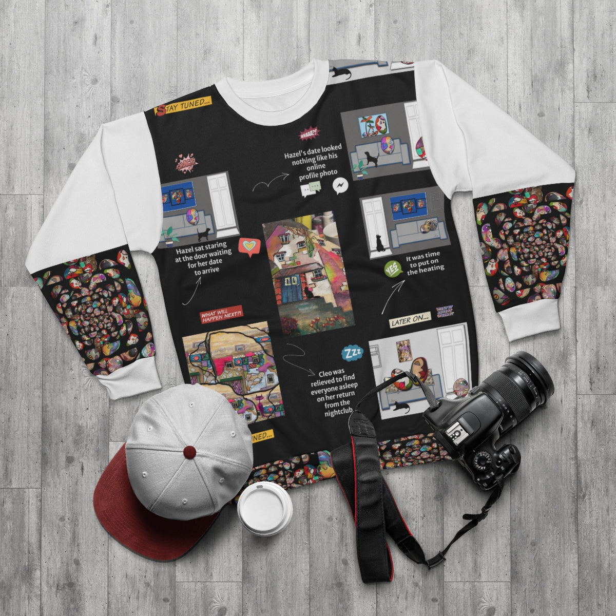 AOP Unisex Sweatshirt PEBBLE STORYTIME
