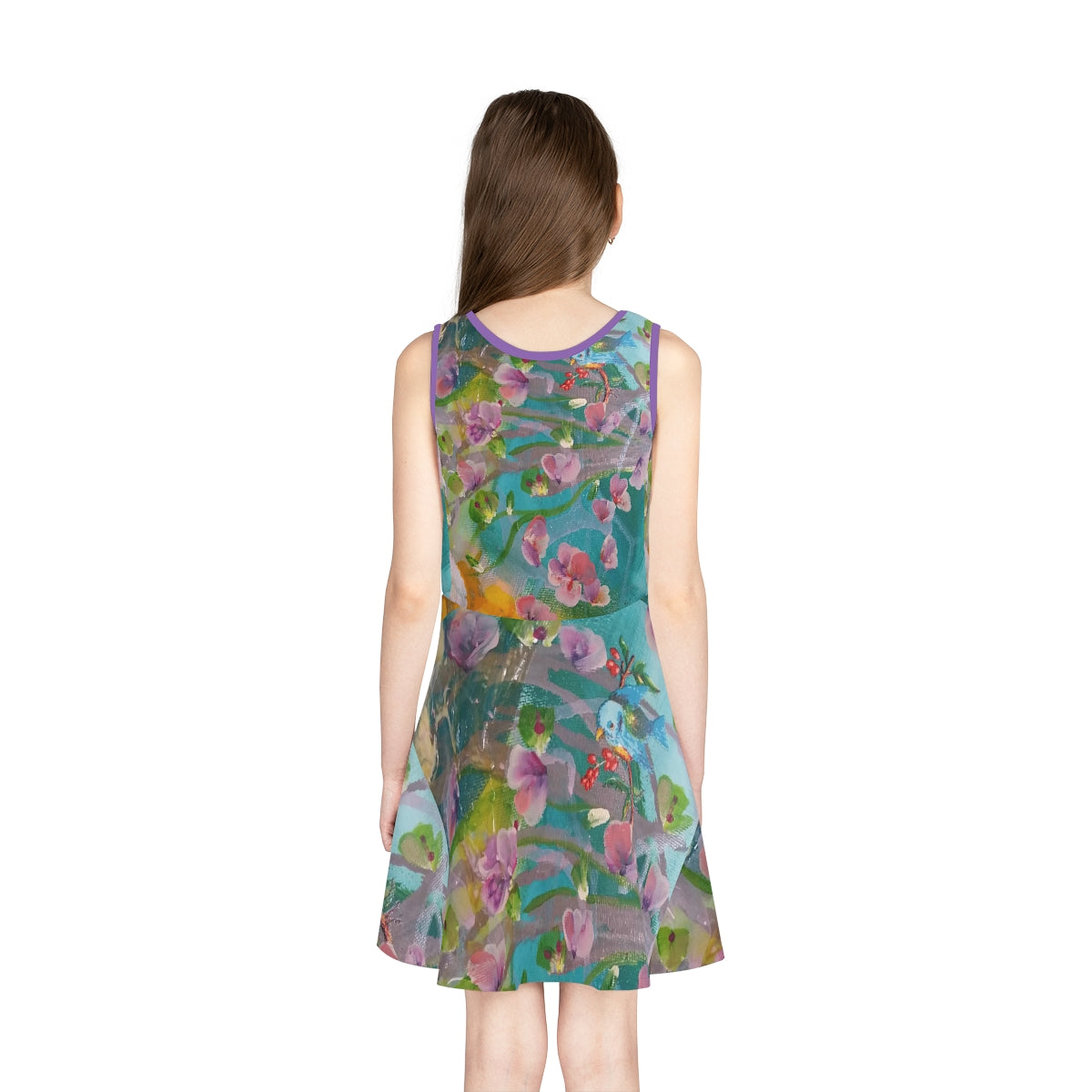 Girls' Sleeveless Sundress (AOP) CUBA FLOWERS
