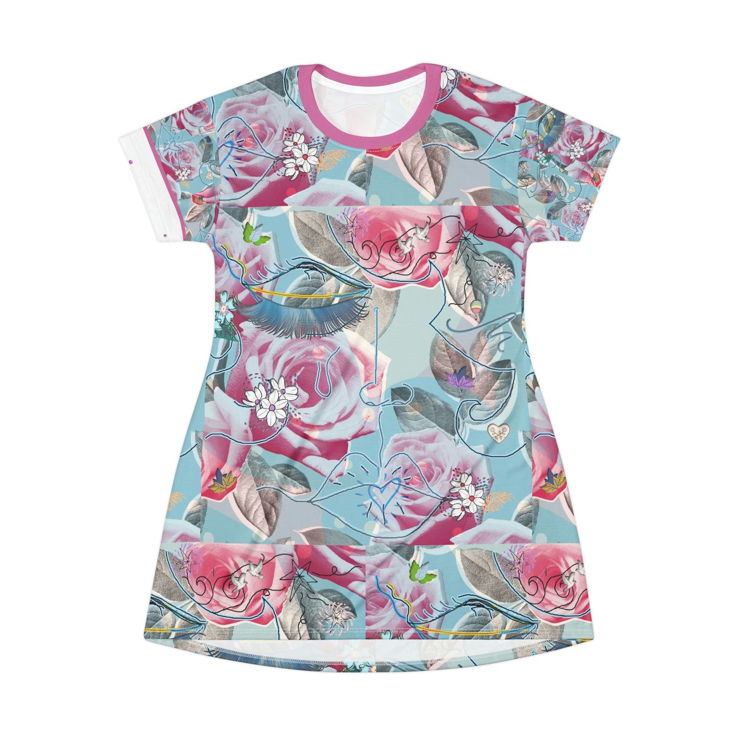 T-Shirt Dress (AOP) AMBER JANE