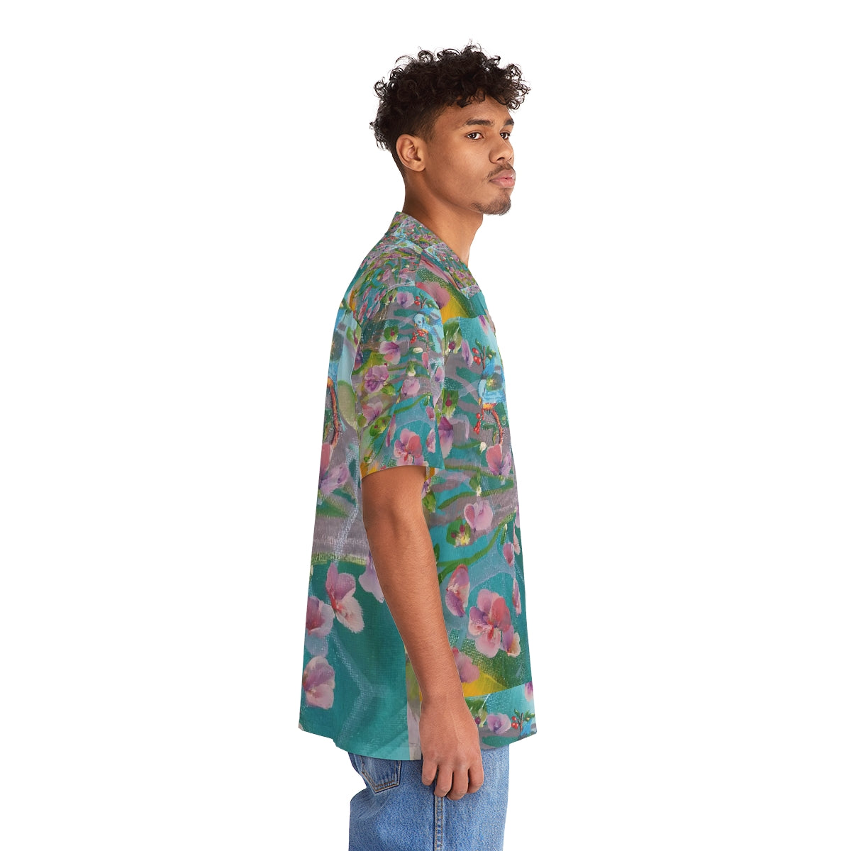 Men's Hawaiian Shirt (AOP) CUBA FLOWERS