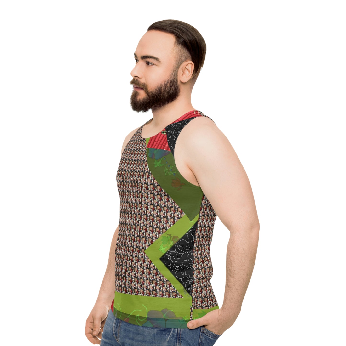 Unisex Tank Top/Vest (AOP) STONED IN LOVE