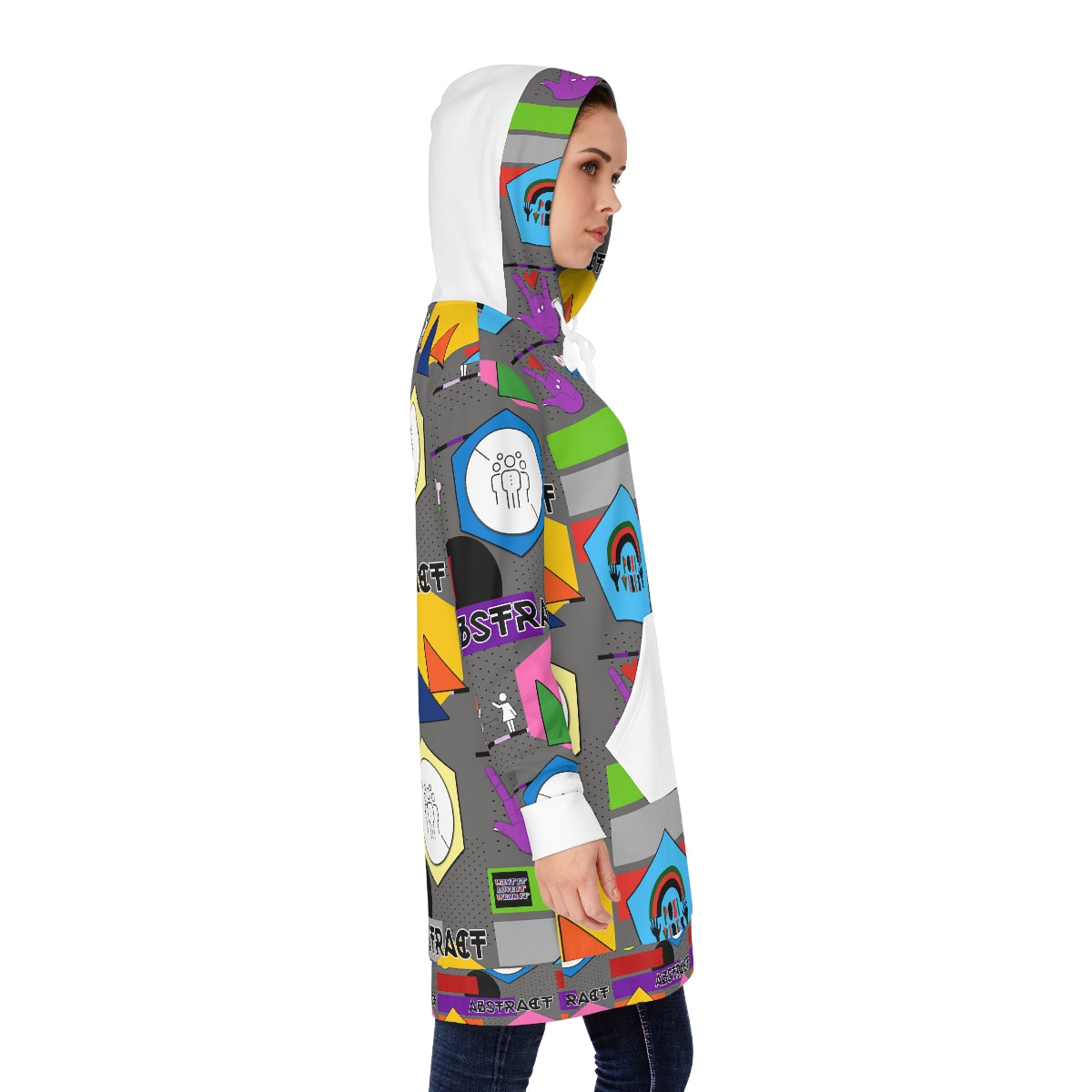 Women's Hoodie Dress (AOP) ABSTRACT VIBES