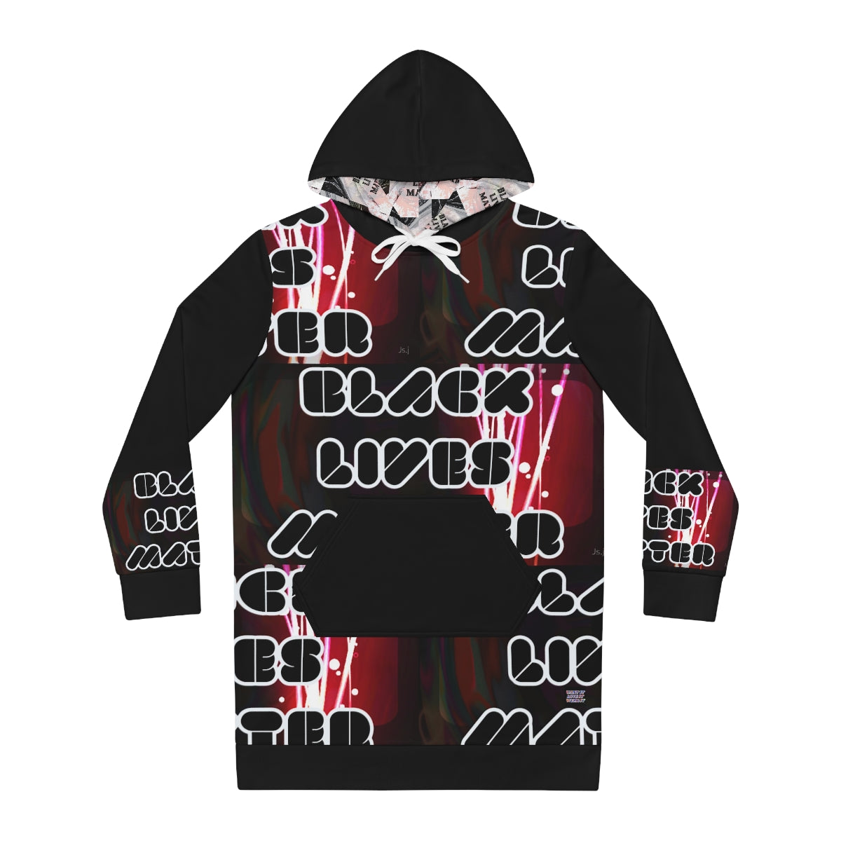 Women's Hoodie Dress (AOP) Black lives Matter