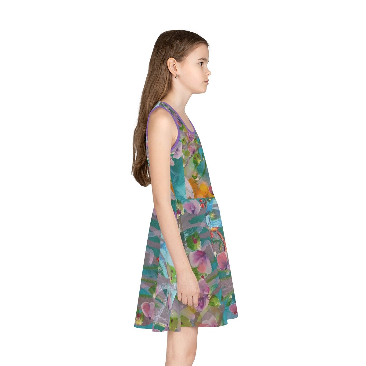 Girls' Sleeveless Sundress (AOP) CUBA FLOWERS
