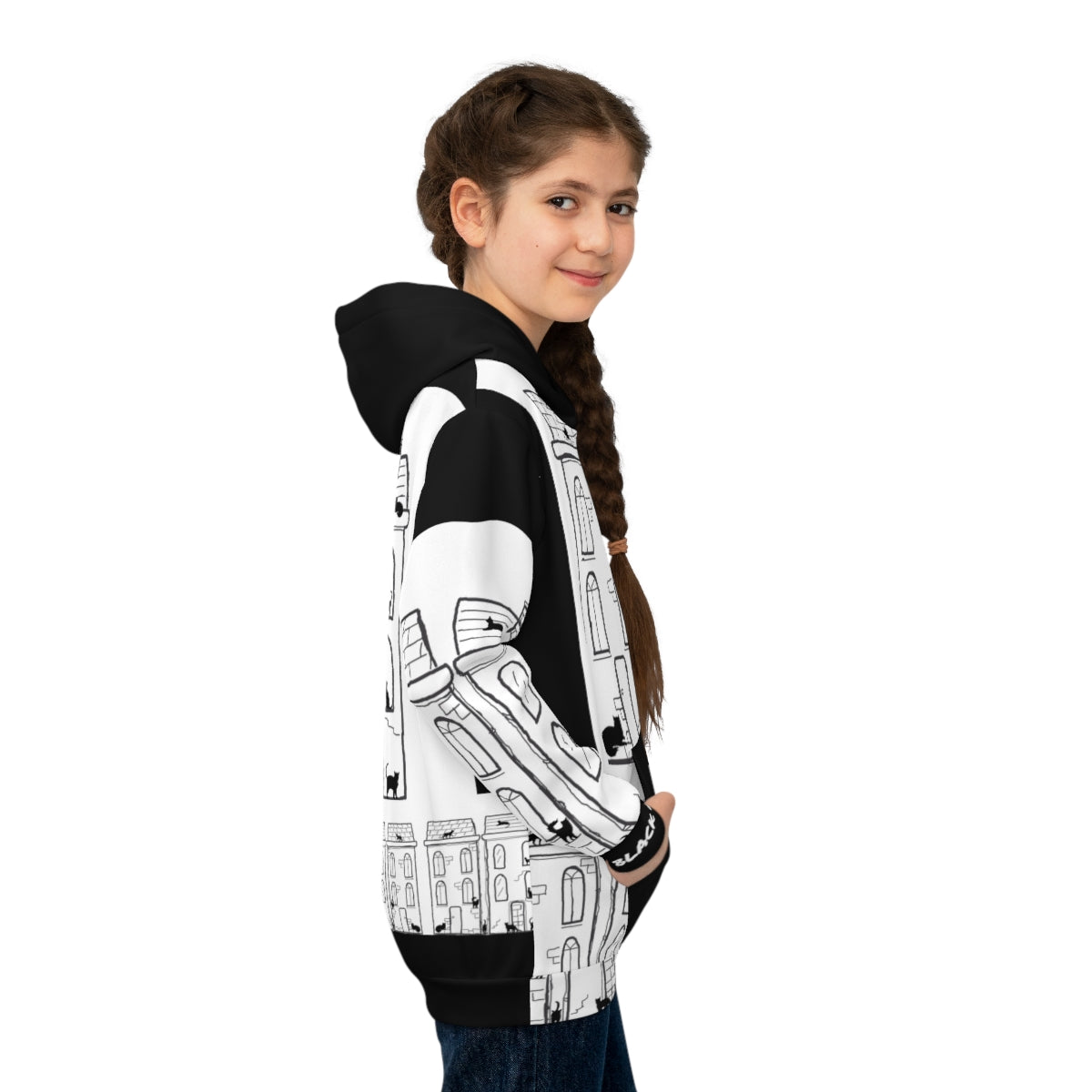 Children's Hoodie BLACK CAT