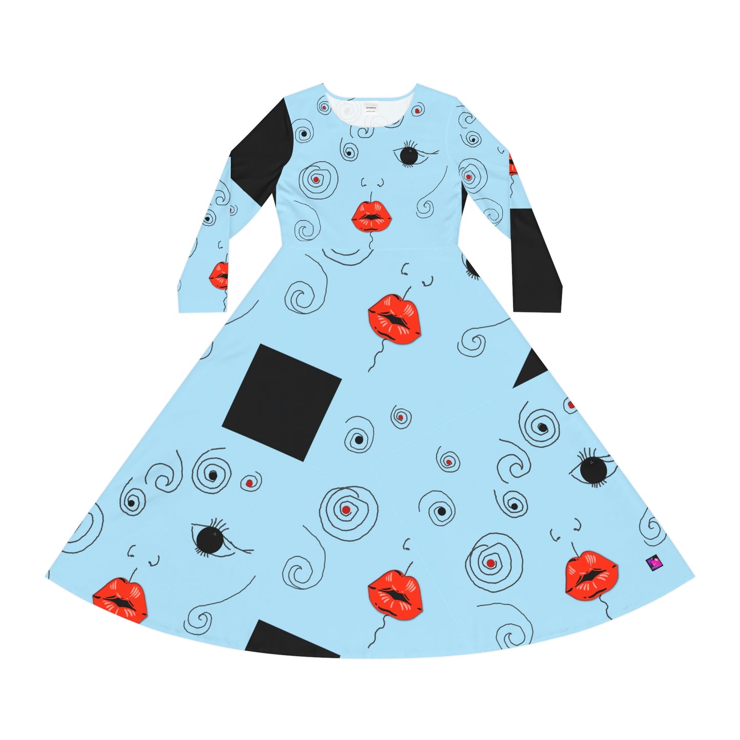 Women's Long Sleeve Dance Dress SCARLETT
