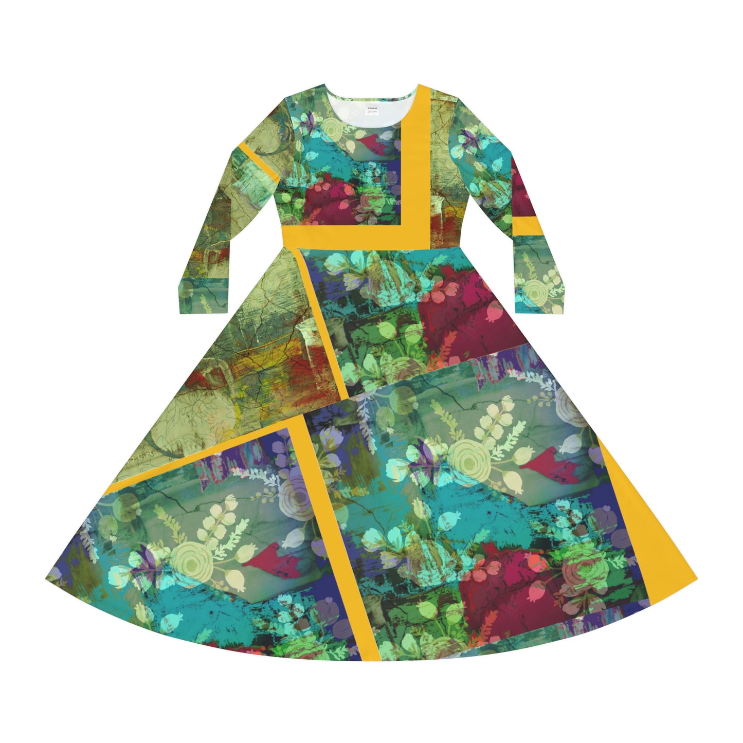 Women's Long Sleeve Dance Dress (AOP) TALLIE