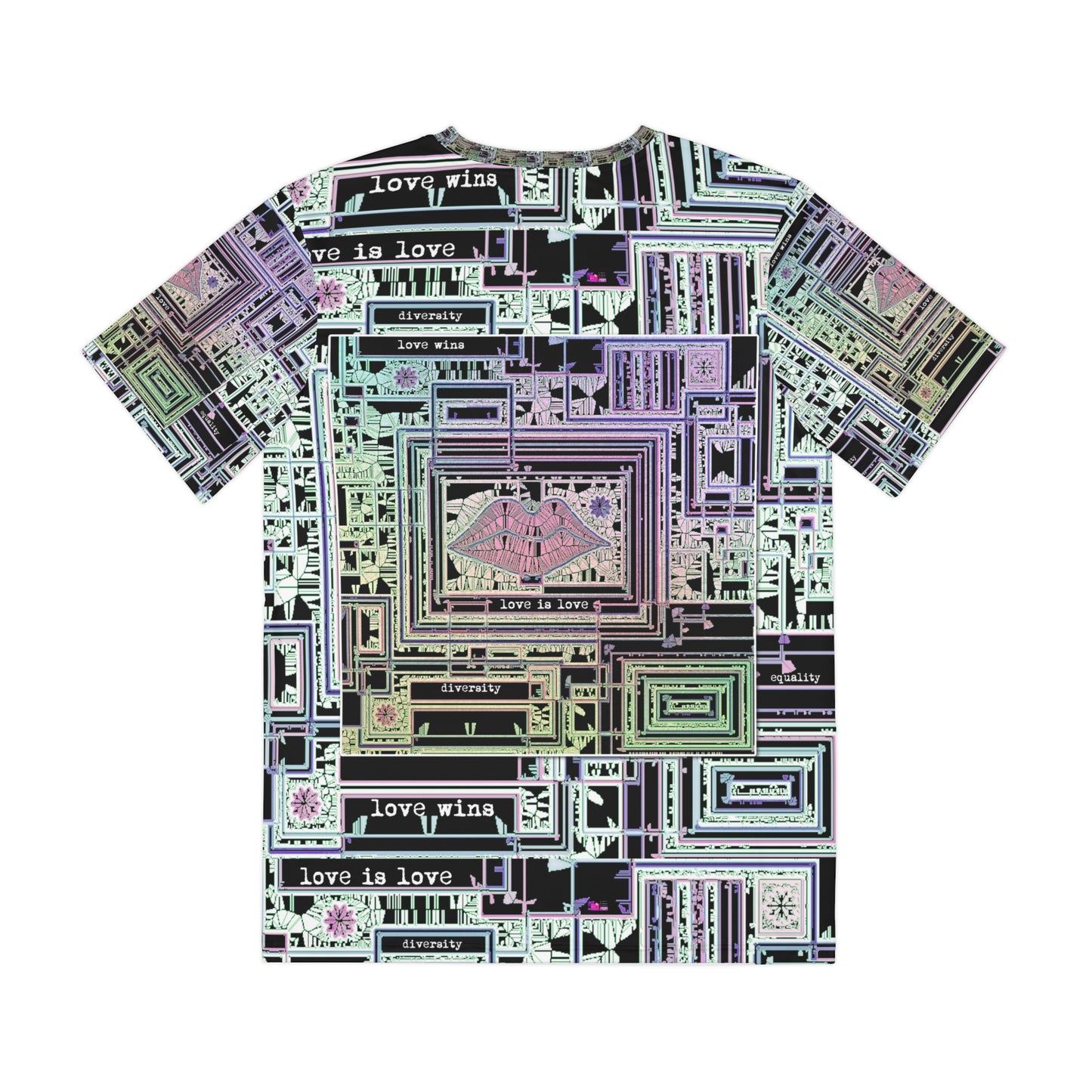 Men's Polyester Tee (AOP) LOVE IS LOVE