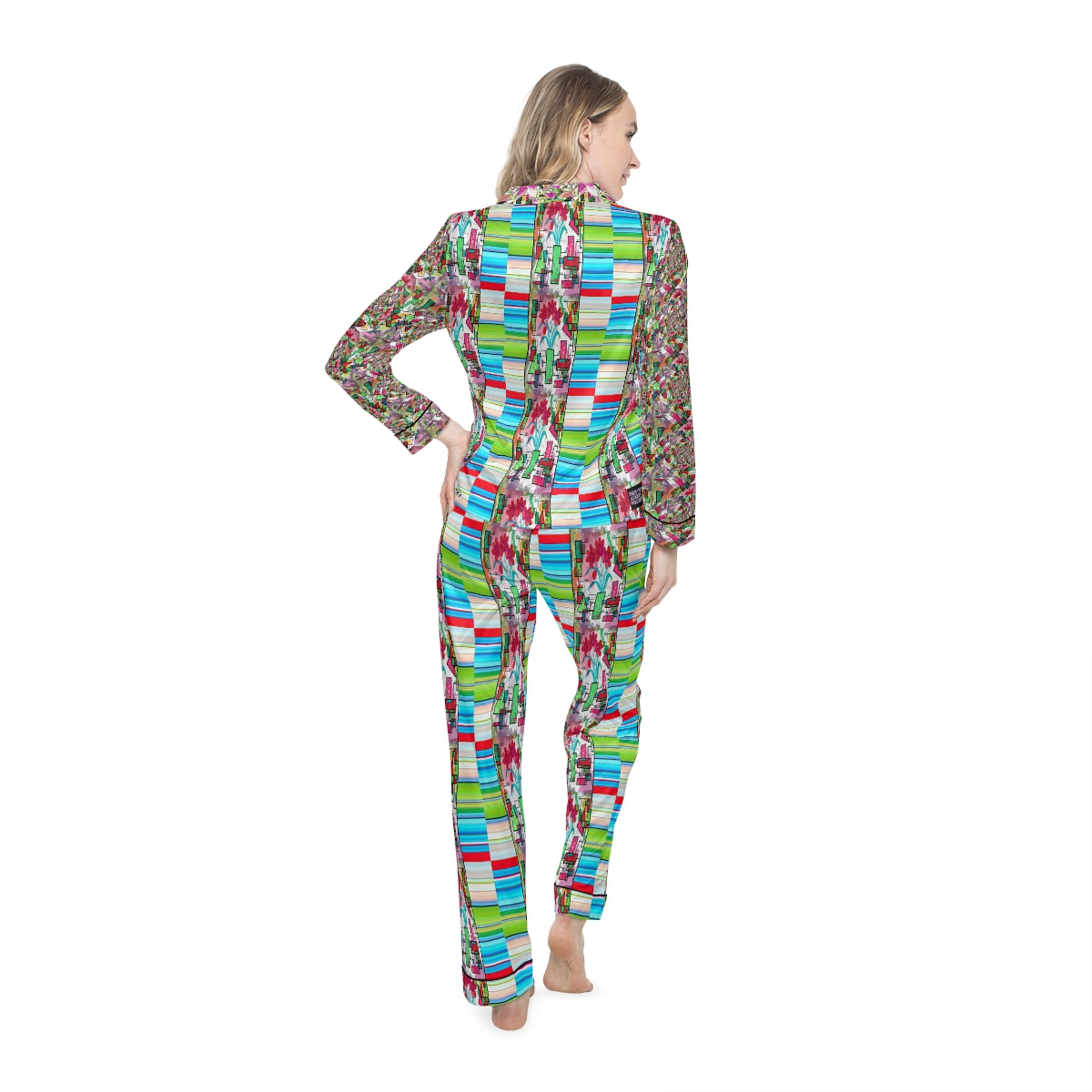 Women's Satin Pajamas (AOP) FLORAL DREAM