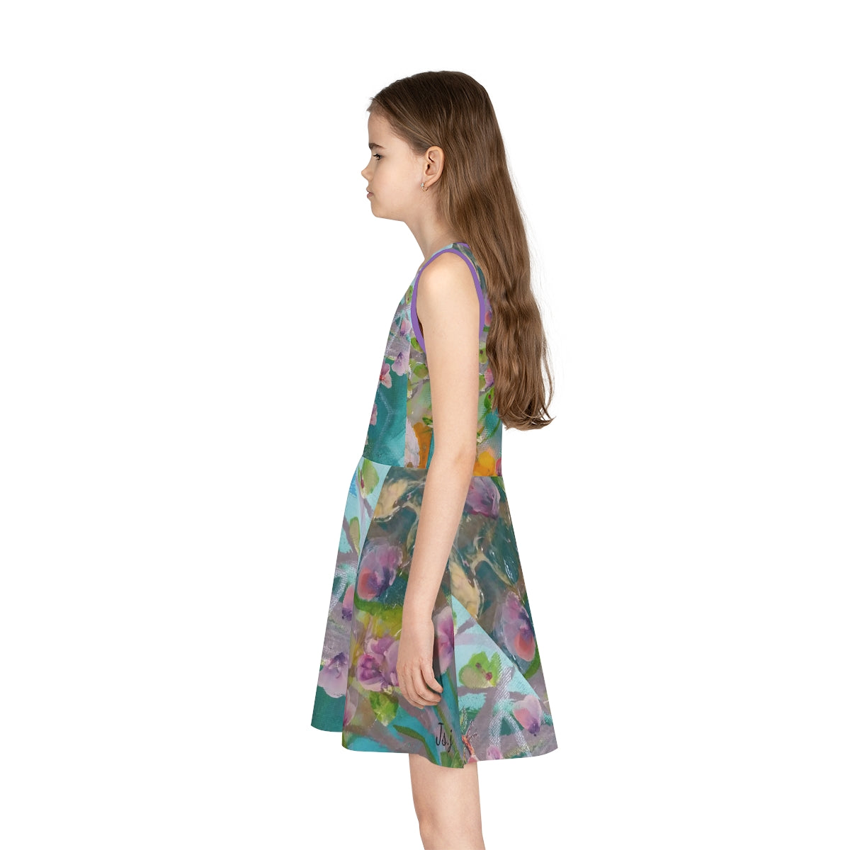 Girls' Sleeveless Sundress (AOP) CUBA FLOWERS