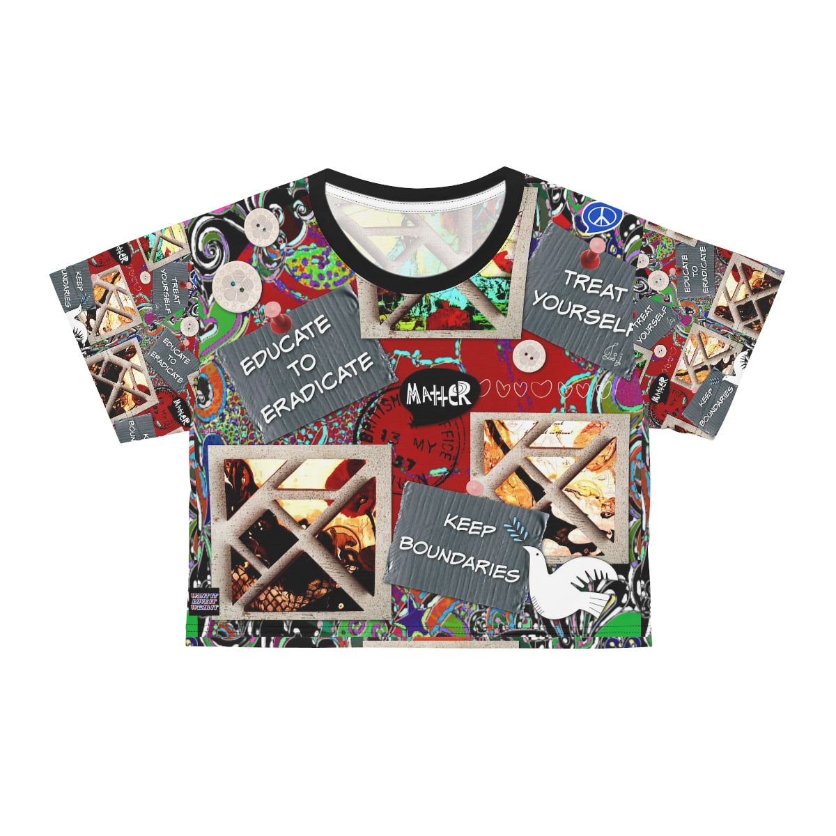 AOP Crop Tee TIPS 4 LIFE