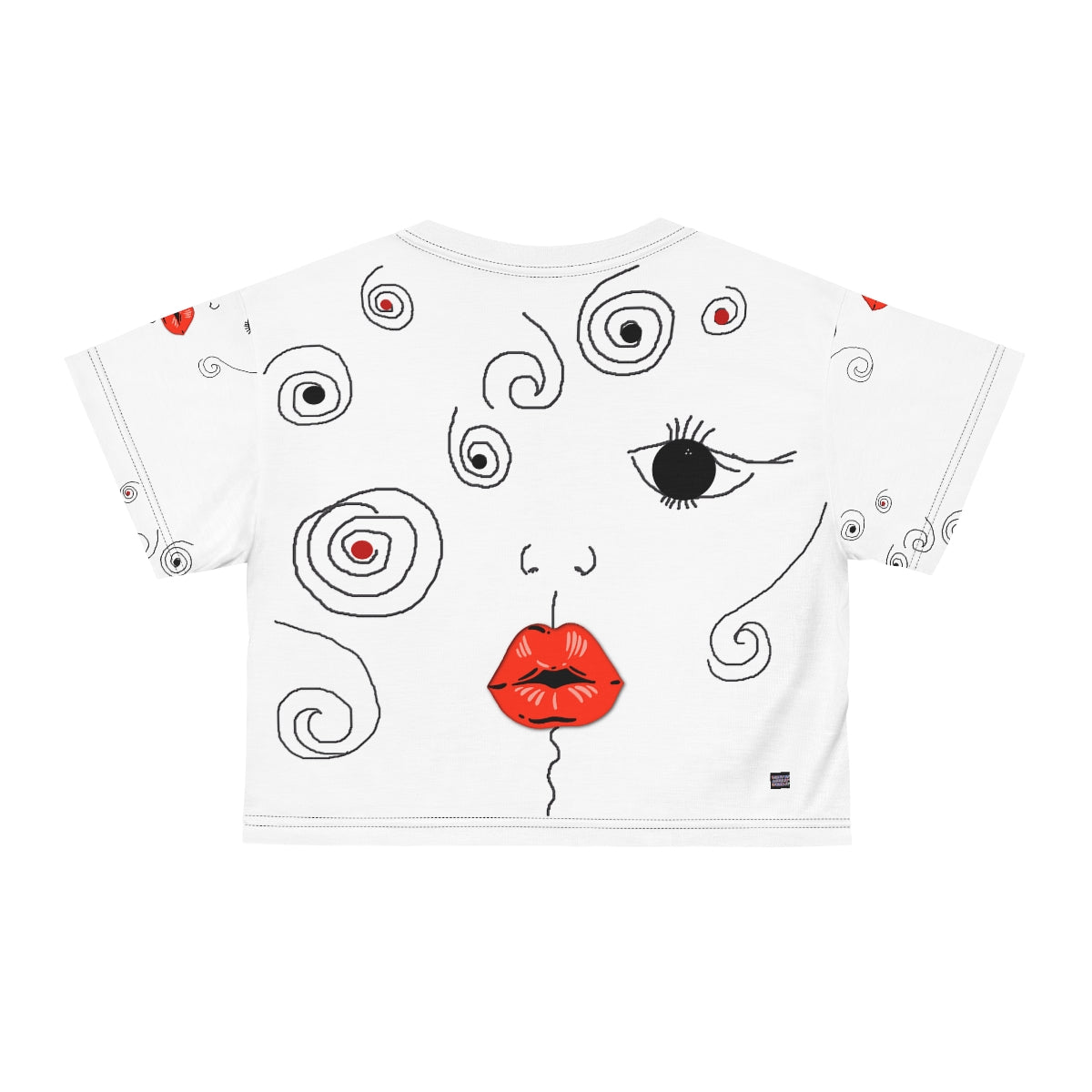 AOP Crop Tee KISS