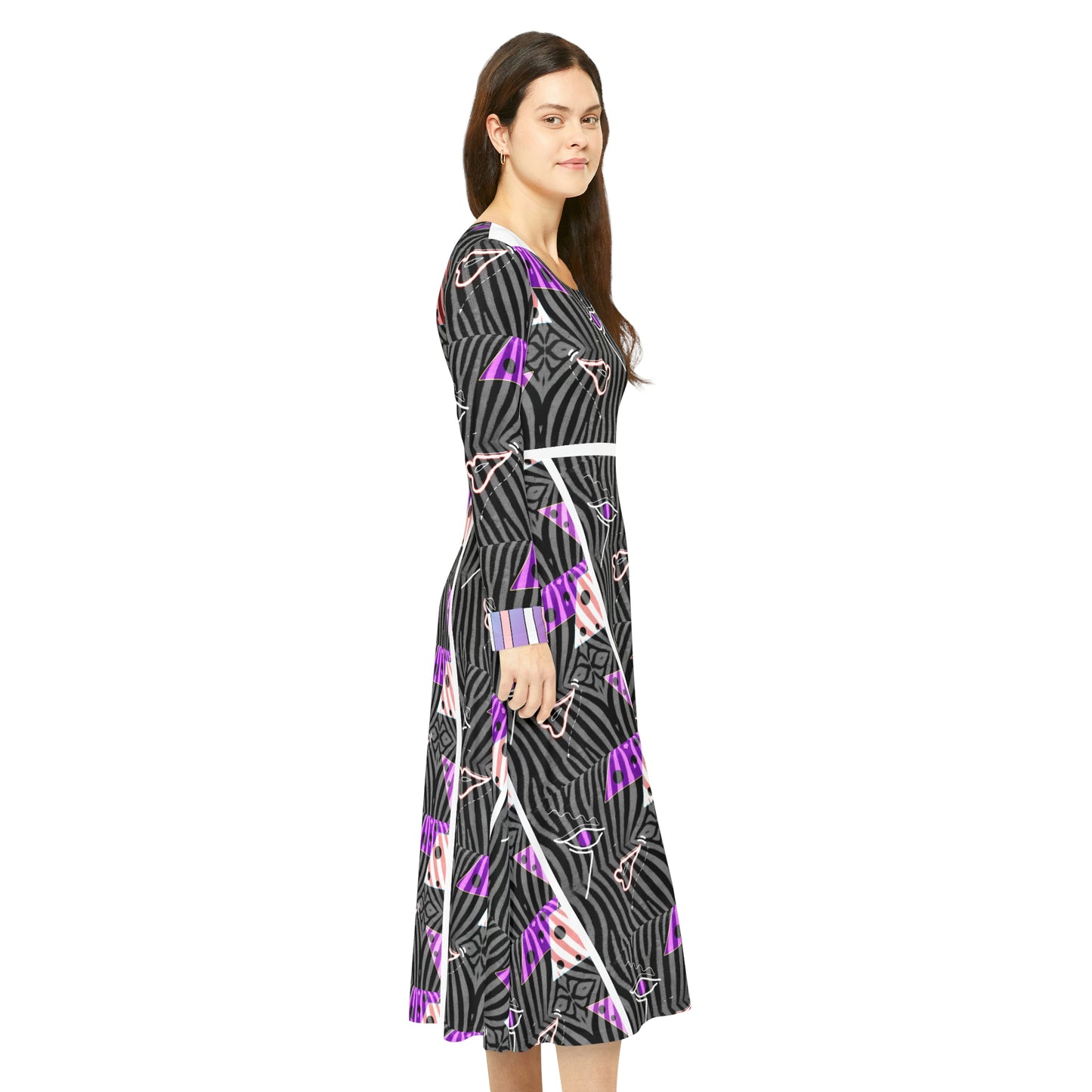 Women's Long Sleeve Dance Dress ZENA