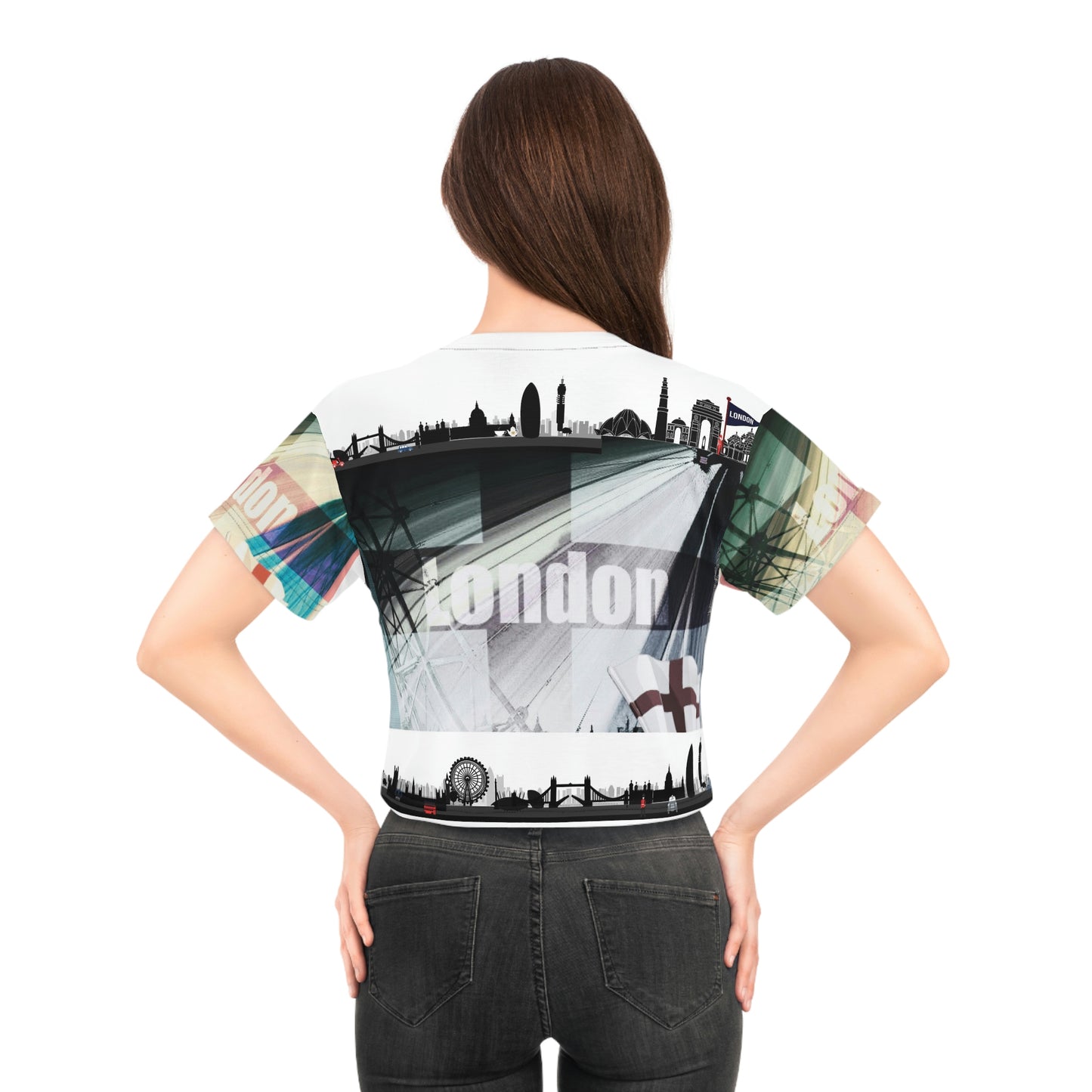 Crop Tee (AOP) VINTAGE LONDON