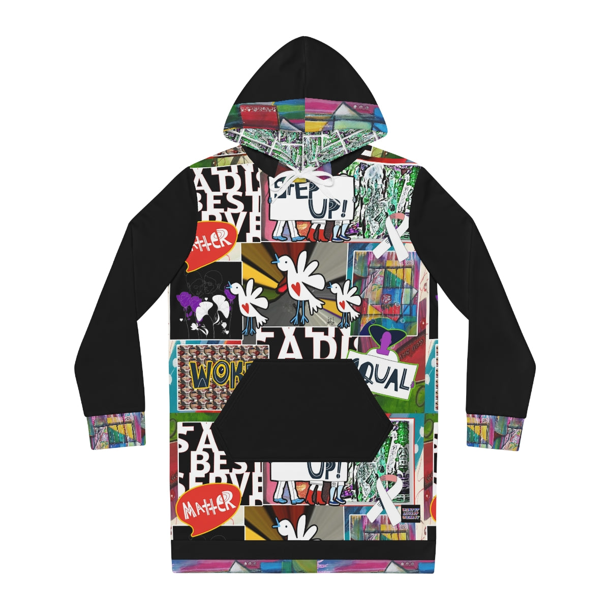 Women's Hoodie Dress (AOP) STEP UP