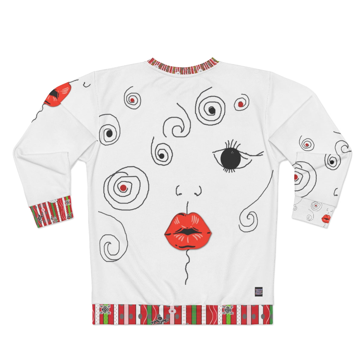 AOP Unisex Sweatshirt KISS & STRIPES